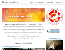 Tablet Screenshot of nowejeruzalem.pl
